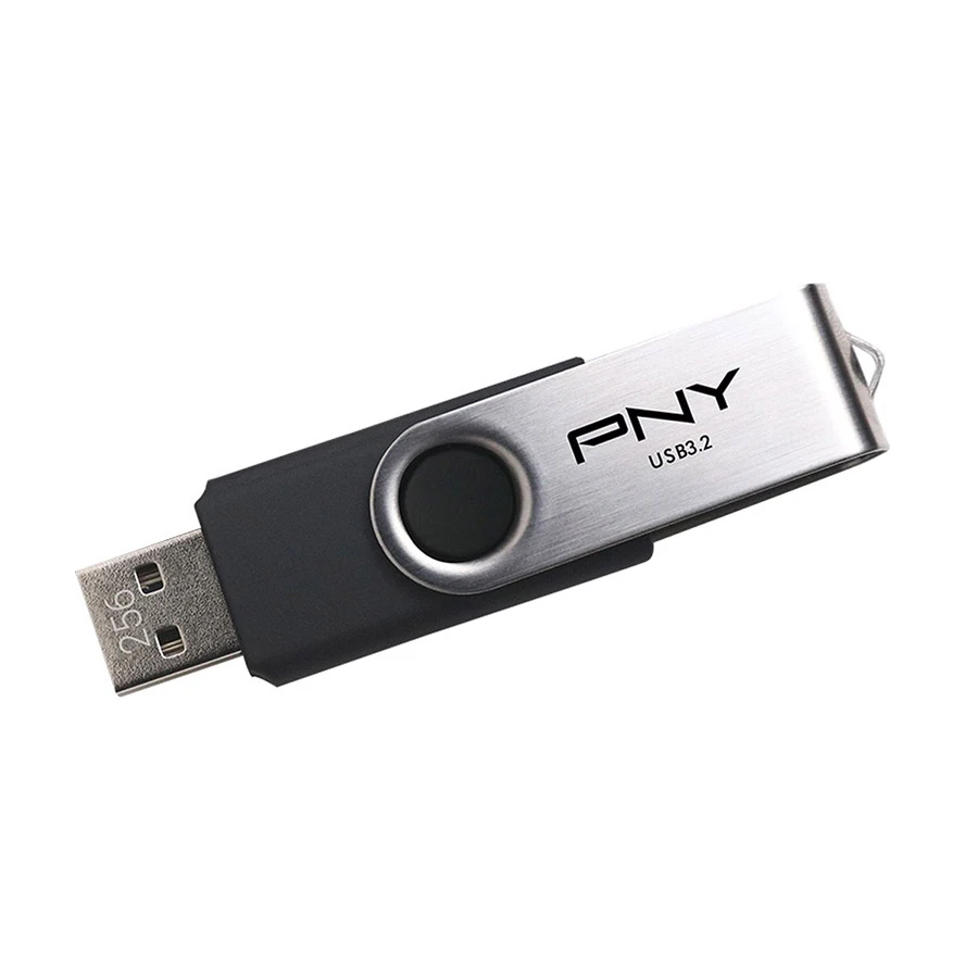 Picture of PNY Turbo Attache R 256GB USB 3.2 Silver & Black Pen Drive
