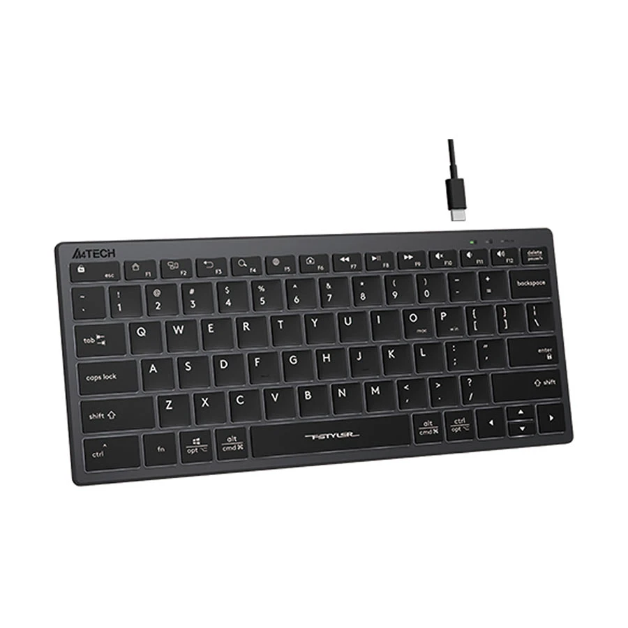 Picture of A4TECH FX61 Mini FStyler Grey Wired Keyboard