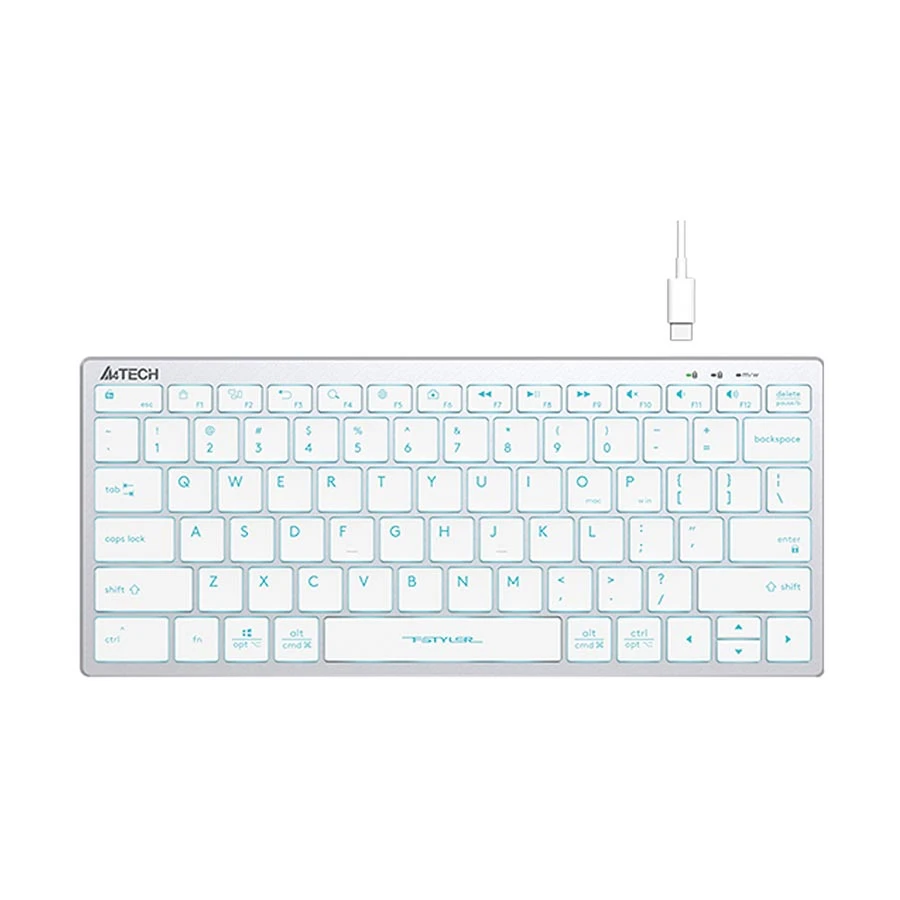 Picture of A4TECH FX61 Mini FStyler Grey Wired Keyboard