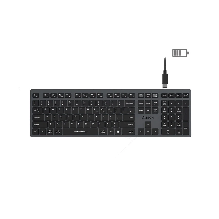 Picture of A4TECH FBX50C Fstyler Grey Bluetooth (Dual Mode) Keyboard