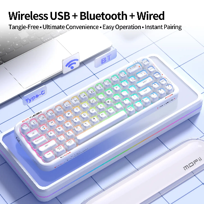 Picture of MOFII SK-711TM RGB Tri Mode Black Keyboard