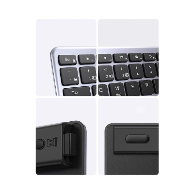 Picture of UGREEN KU005 (15258) Ultra Slim Dual Mode Bluetooth Black & Gray Keyboard