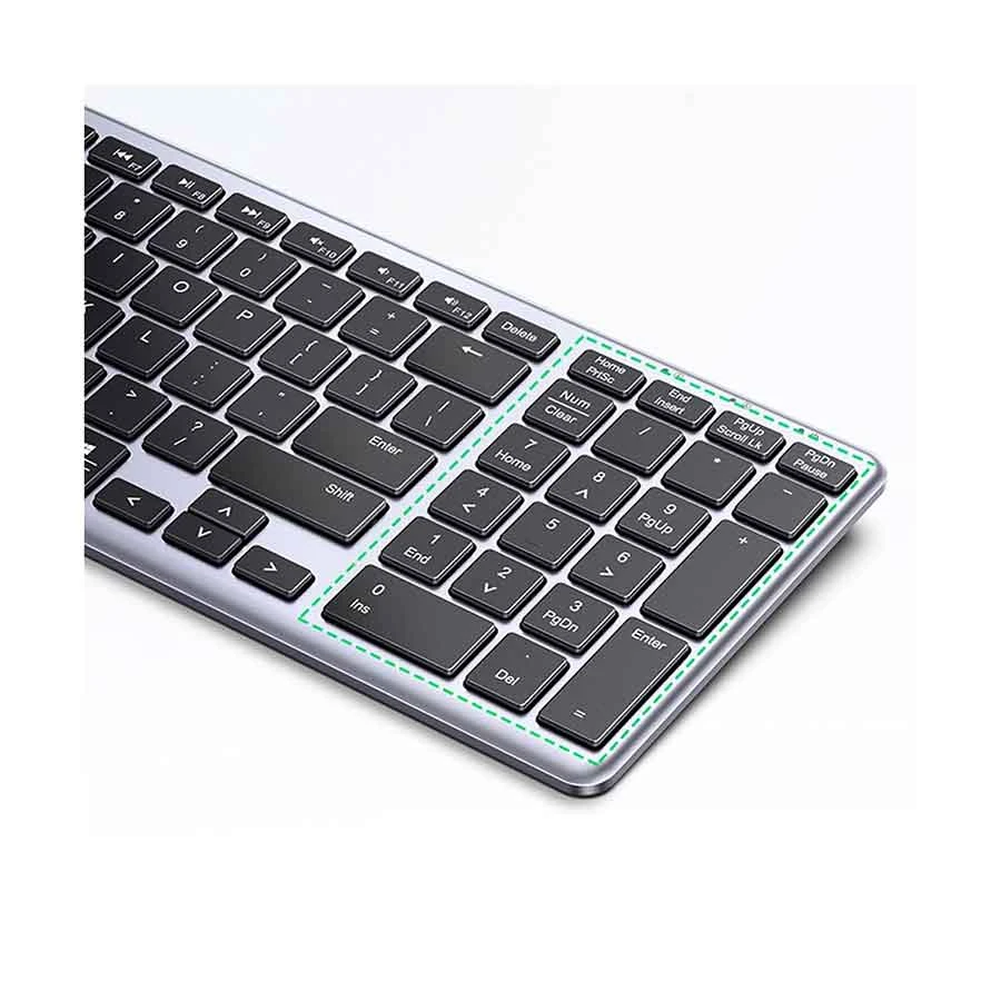 Picture of UGREEN KU005 (15258) Ultra Slim Dual Mode Bluetooth Black & Gray Keyboard