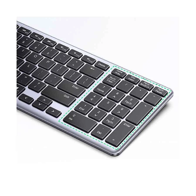 Picture of UGREEN KU005 (15258) Ultra Slim Dual Mode Bluetooth Black & Gray Keyboard