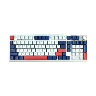 Picture of T-WOLF T78 RGB Tri Mode (Red Switch) White Mechanical Gaming Keyboard
