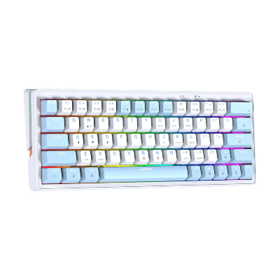 Picture of Fantech Atom X63 MK611 RGB Wired (Rosie Switch) White (White+Blue Key) Mechanical Gaming Keyboard
