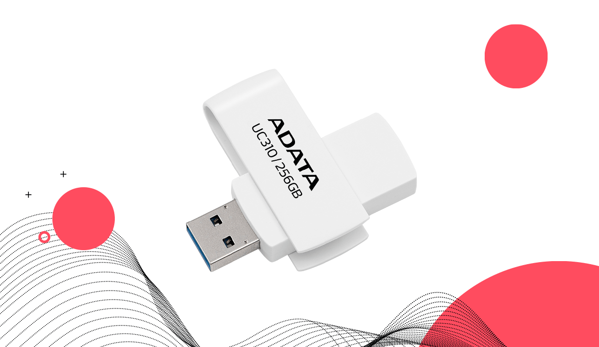 Picture of ADATA UC310 256GB USB 3.2 Black Pen Drive #UC310-256G-RBK