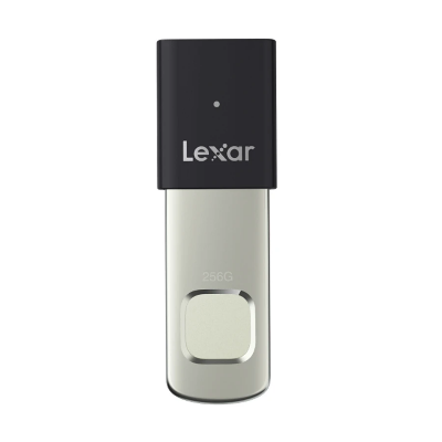 Picture of Lexar JumpDrive Fingerprint F35 Pro 256GB USB 3.2 Gen 1 Black & Silver Pen Drive