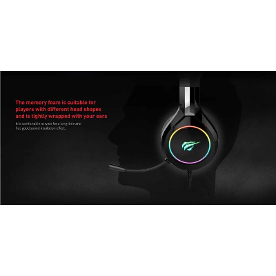 Picture of Havit H2232d 3.5mm Audio Jack+USB Black Gaming Headphone with Microphone