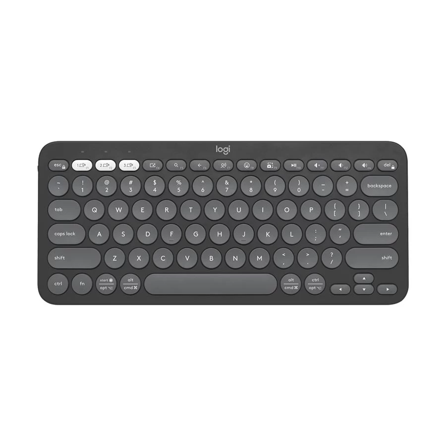 Picture of Logitech Pebble Keys 2 K380S Bluetooth Multi Device Tonal Graphite Keyboard