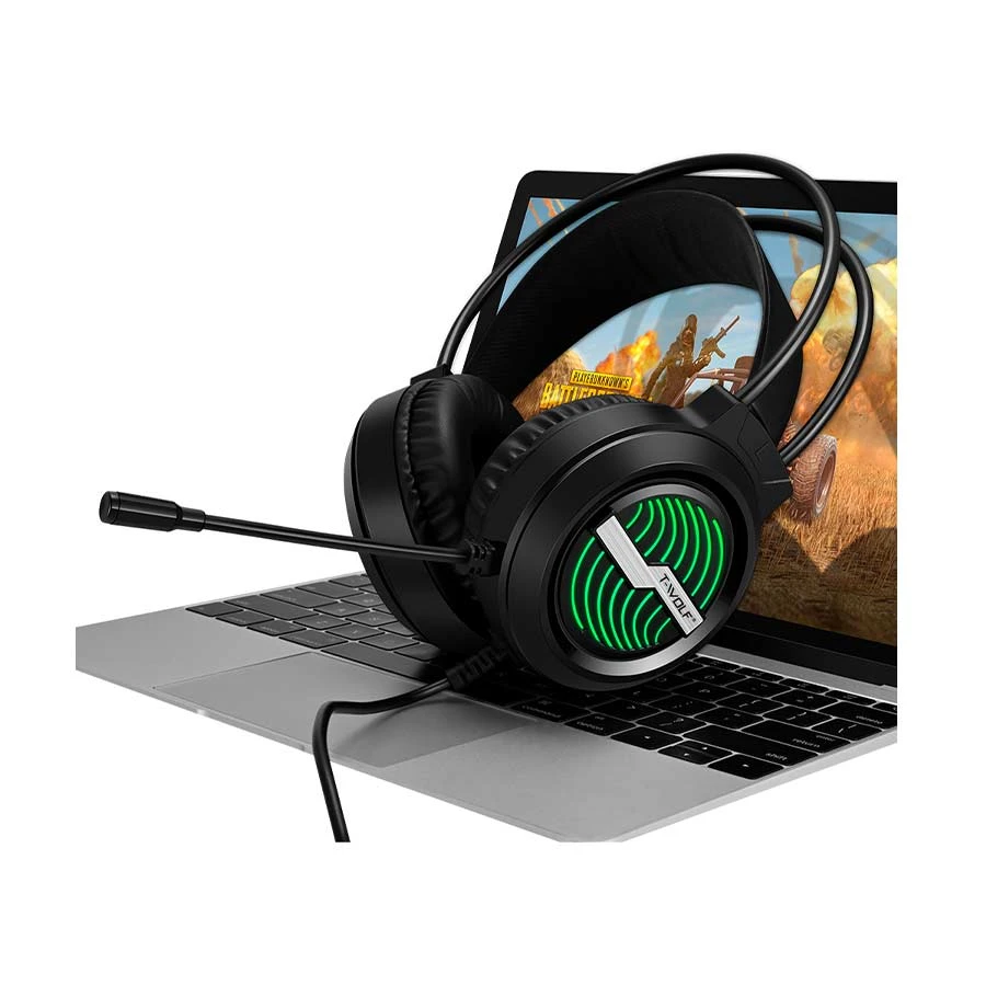 Picture of T-WOLF H130 Wired Black Gaming Headphone