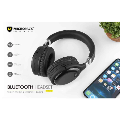Picture of Micropack MHP-200B Black Bluetooth Headphone