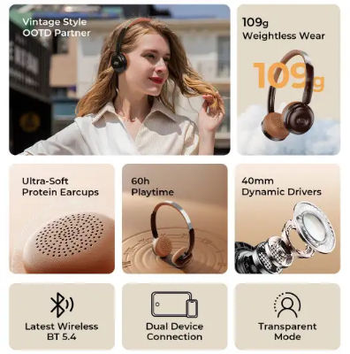 Picture of Havit H616BT Bluetooth Brown Headphone