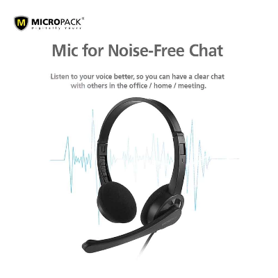 Picture of Micropack MHP-01 Black Wired Headphone