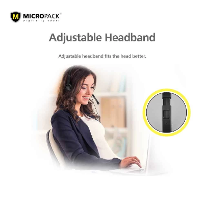 Picture of Micropack MHP-01 Black Wired Headphone