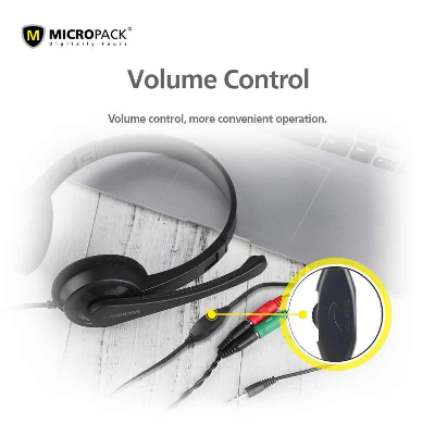 Picture of Micropack MHP-01 Black Wired Headphone