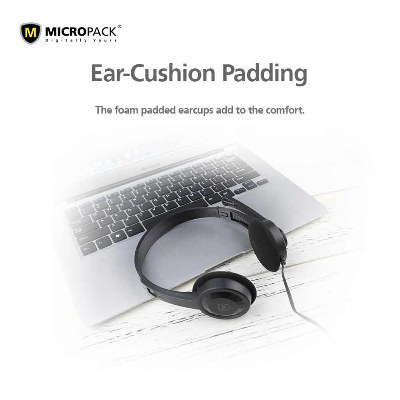 Picture of Micropack MHP-01 Black Wired Headphone