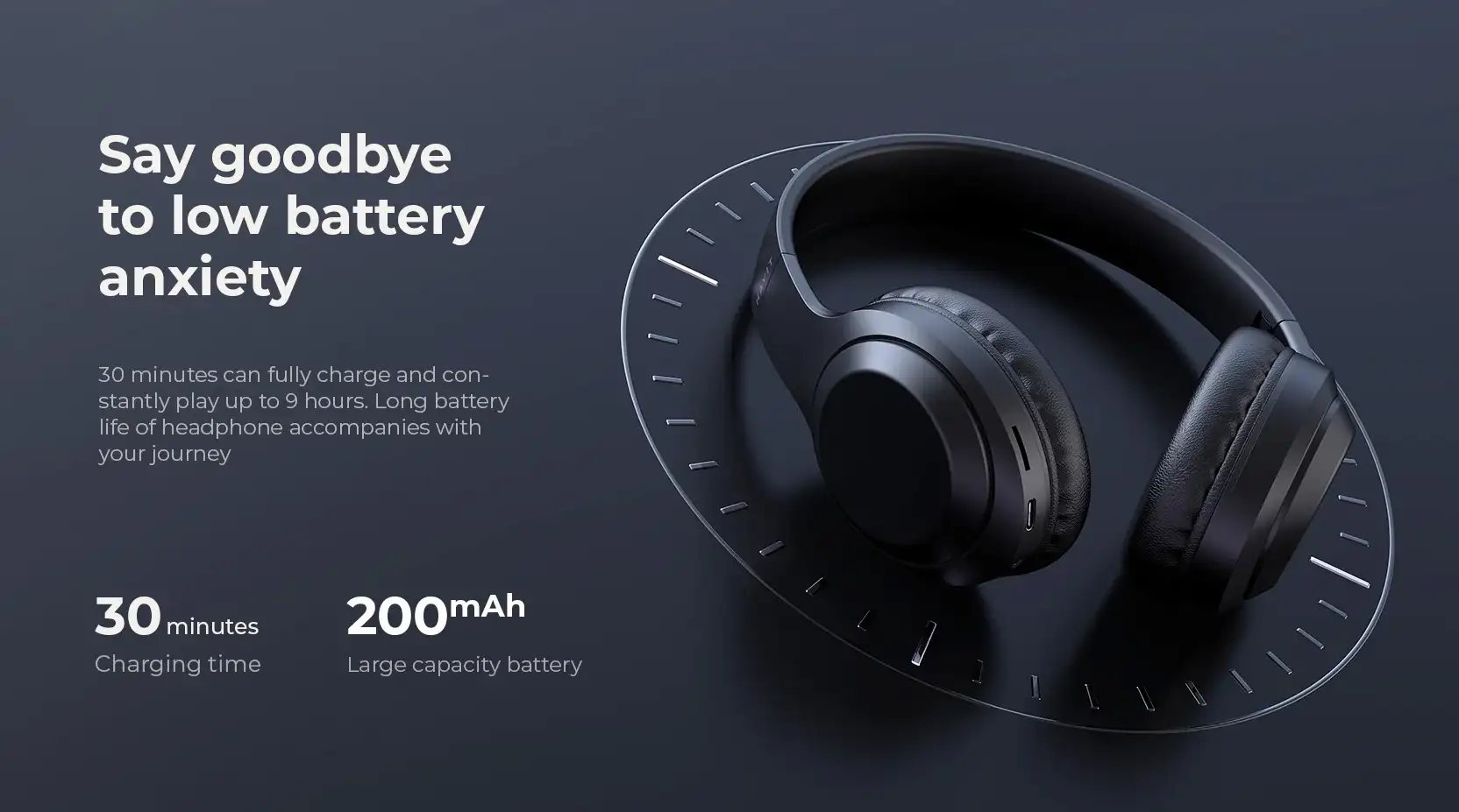 Picture of Havit H628BT Black Over-Ear Bluetooth Headphone