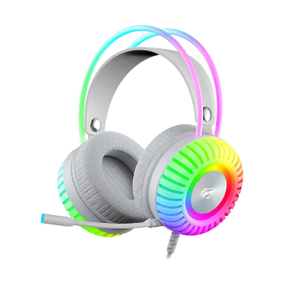 Picture of Havit Gamenote H2046U Wired White-Grey RGB Gaming Headphone
