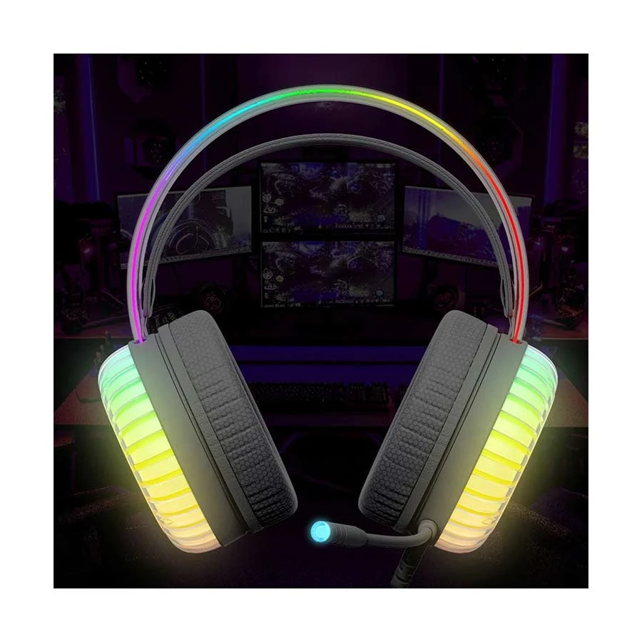 Picture of Havit Gamenote H2046U Wired White-Grey RGB Gaming Headphone