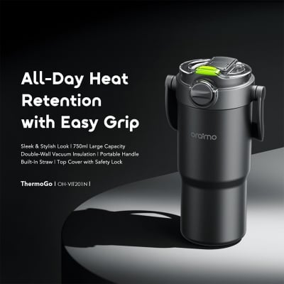 Picture of oraimo ThermoGo 750ml Stainless Steel Insulated Thermos