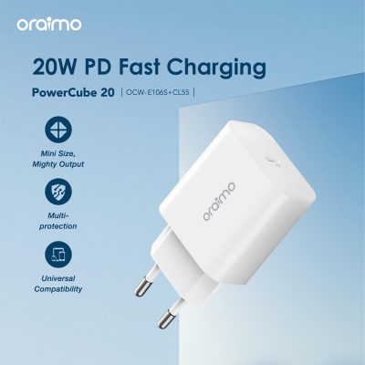 Picture of oraimo PowerCube 20 20W Wall Charger Kit  OCW-E106S-CL55