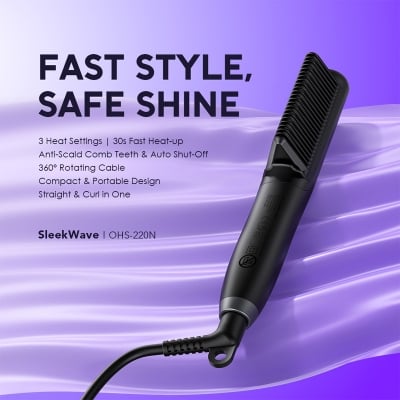 Picture of oraimo SleekWave Hair Straightener Brush