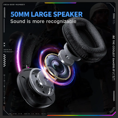 Picture of ONIKUMA X33 RGB Wired Black Gaming Headphone