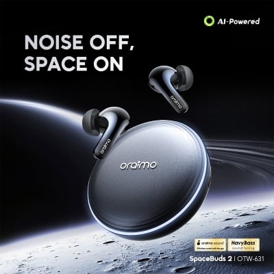 Picture of oraimo SpaceBuds 2 AI Smart 45hrs Playtime True Wireless Earbuds (OTW-631)