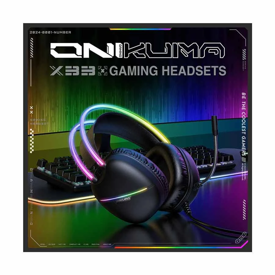 Picture of ONIKUMA X33 RGB Wired Black Gaming Headphone