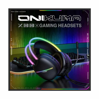 Picture of ONIKUMA X33 RGB Wired Black Gaming Headphone