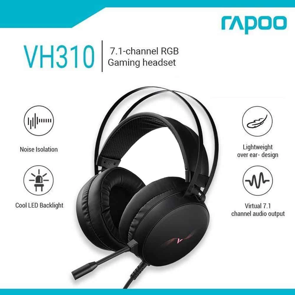 Picture of Rapoo VH310 Wired Black Gaming Headphone