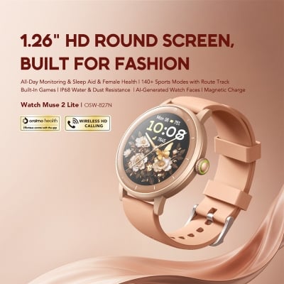 Picture of oraimo Watch Muse 2 Lite 1.26'' IP68 Chic Versatile Smart Watch (OSW-827N)
