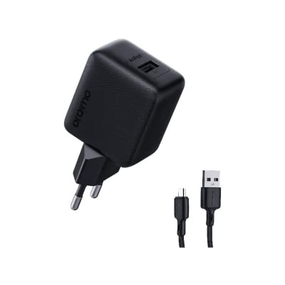 Picture of oraimo 18W Rapid Charge with Micro USB Cable Cannon 18S (OCW-5184E+M53) - Black