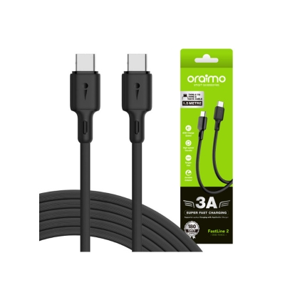 Picture of Oraimo USB C To USB C 3A Data Cable Black - (OCD-114CC)