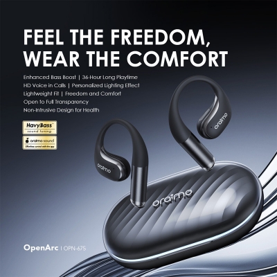 Picture of oraimo OpenArc Open-Ear Wireless Earbuds Wireless Earbuds (OPN-675)