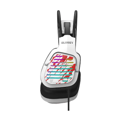Picture of A4TECH Bloody G565 7.1 Surround Sound RGB Flow Light Energy White Wired Gaming Headphone