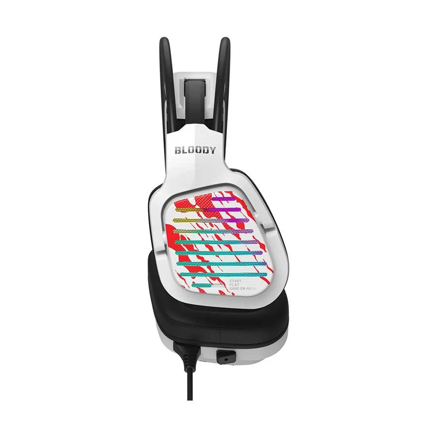 Picture of A4TECH Bloody G565 7.1 Surround Sound RGB Flow Light Energy White Wired Gaming Headphone