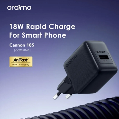 Picture of oraimo Cannon 18S oraimo Cannon 18S 18W Wall Charger Kit (OCW-5184E)