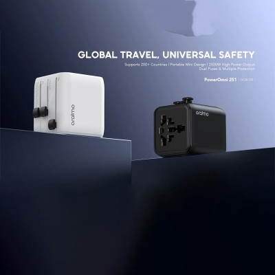 Picture of Oraimo PowerOmni 251 Black Universal Travel Adapter