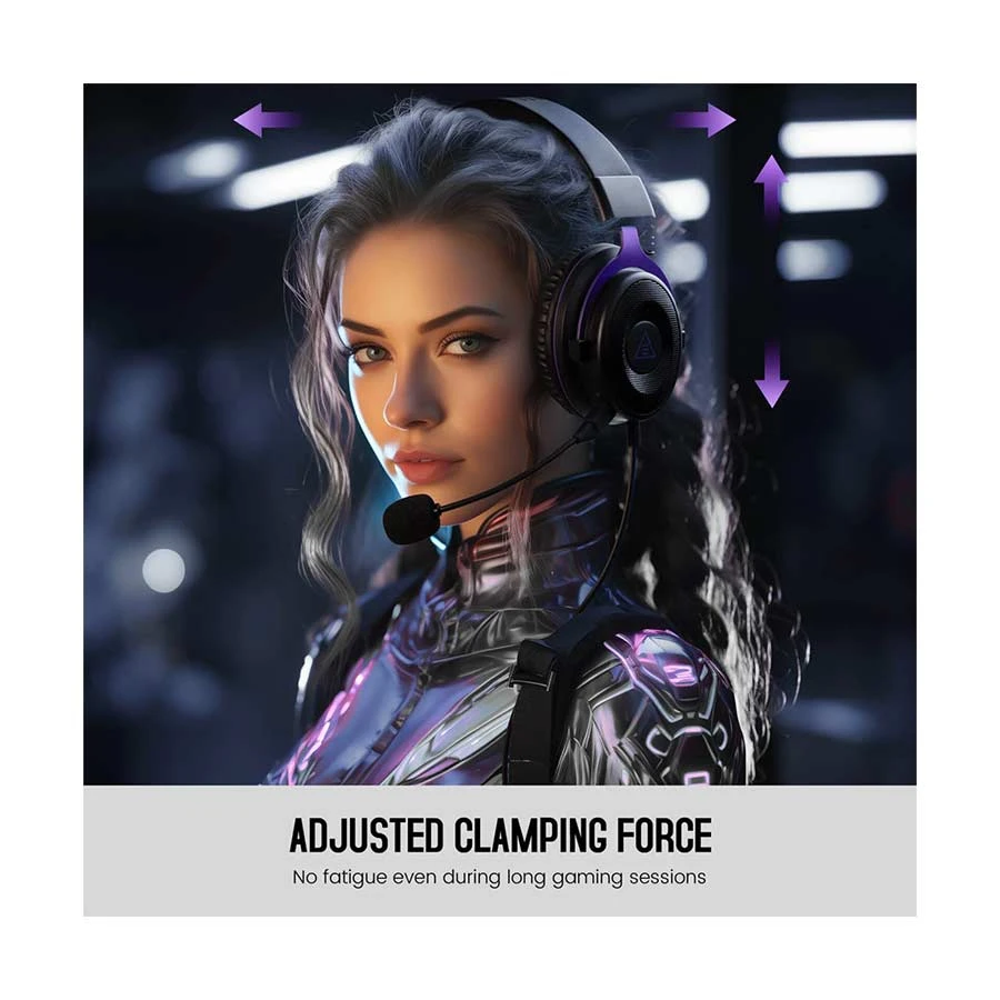 Picture of EKSA E900 Purple Wired Over-Ear Gaming Headphone