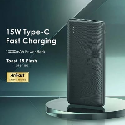 Picture of Oraimo TOAst 15 10000mAh 15W Black Power Bank # OPB-1100