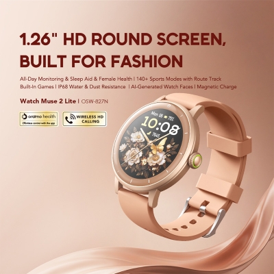 Picture of Oraimo Watch Muse 2 Lite Bluetooth Calling Rose Gold Smart Watch OSW-827N