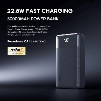 Picture of oraimo PowerNova Q31 30000mAh 22.5W Fast Charging Power Bank