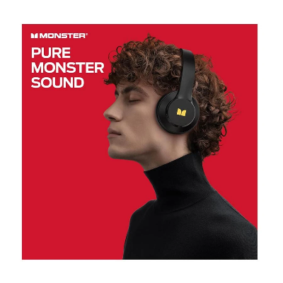 Picture of Monster Mission 100 Black Bluetooth Over-Ear Headphone