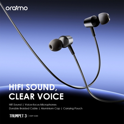 Picture of oraimo Trumpet 3 HIFI Audio In-Ear Headphones