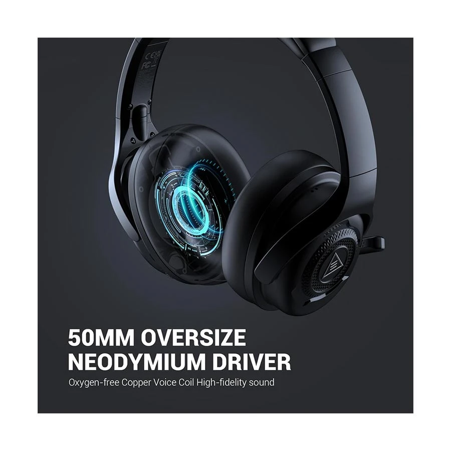 Picture of EKSA Air Comfy E4 Black Wired Over-Ear Gaming Headphone (2 Year Warranty)