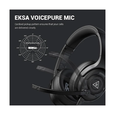 Picture of EKSA Air Comfy E4 Black Wired Over-Ear Gaming Headphone (2 Year Warranty)