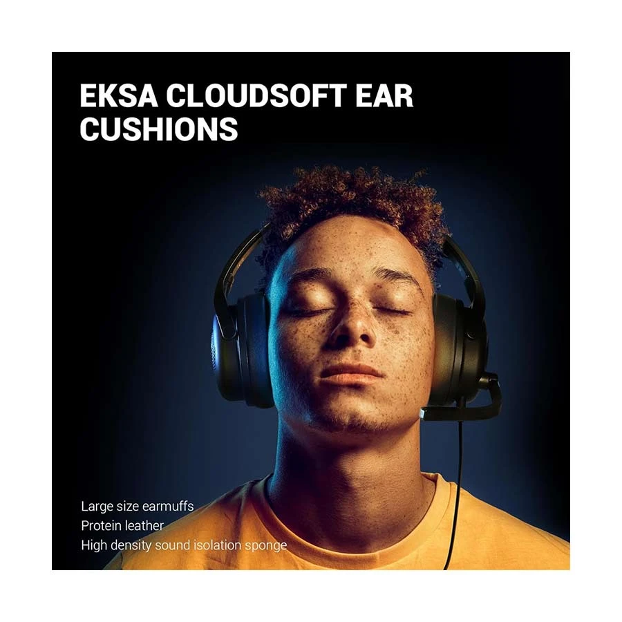 Picture of EKSA Air Comfy E4 Black Wired Over-Ear Gaming Headphone (2 Year Warranty)
