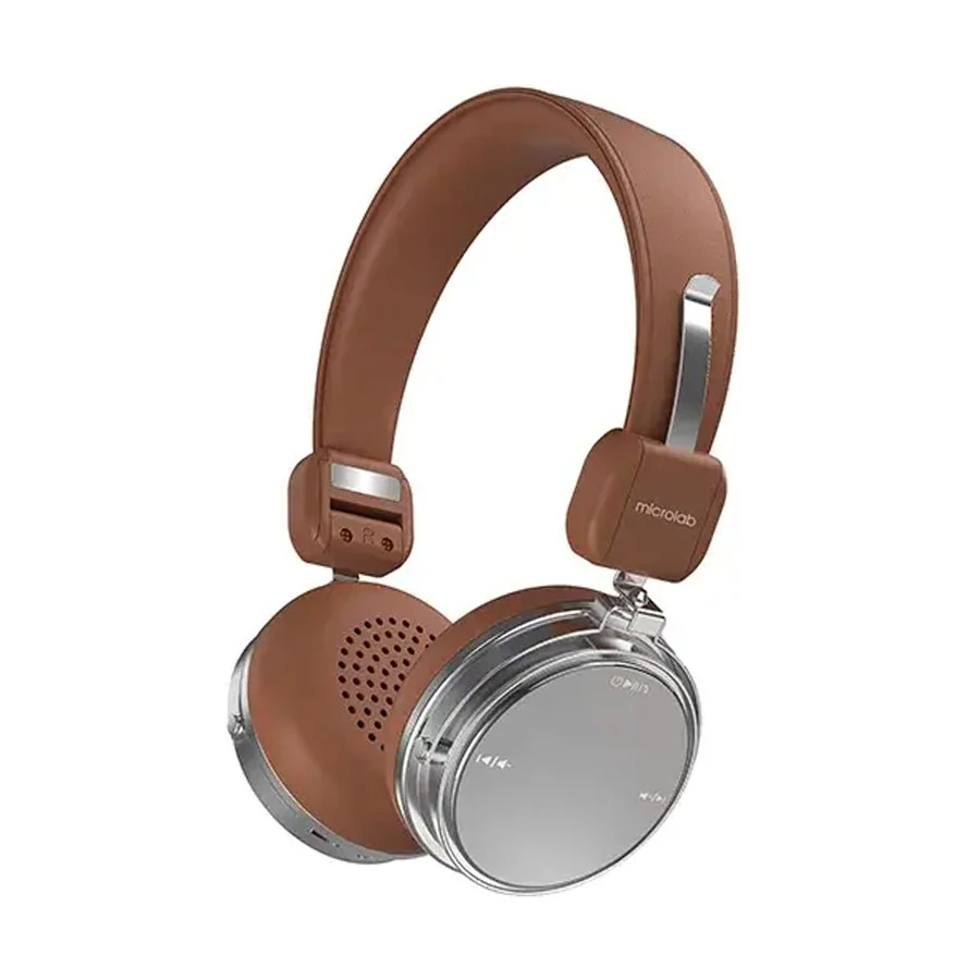 Picture of Microlab T3 Plus Bluetooth On-ear Brown Headphone
